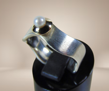 12 design golf ring mat 925 zilver 14k 585 goud parel beige achtergrond 2