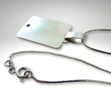 17 oktober saffier zilver kalender hanger ketting pr