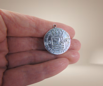 1791 zilver zeeland munt 6 stuivers beige achtergrond