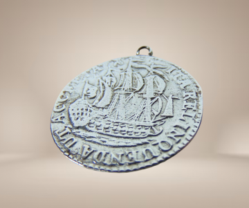 1791 zilver zeeland munt 6 stuivers beige achtergrond 1