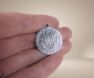 1791 zilver zeeland munt 6 stuivers beige achtergrond 3