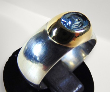 2 925 zilver 585 14k gouden design ring pr 1