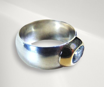 2 925 zilver 585 14k gouden design ring pr 5