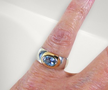 2 925 zilver 585 14k gouden design ring pr 6