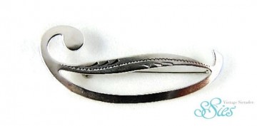 Strakke zilveren broche AM Sterling ca.1950