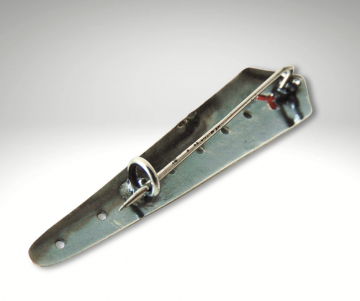 Amsterdamse school deco zilveren broche koraal pr