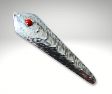 Amsterdamse school deco zilveren broche koraal pr 2