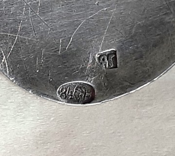 Antiek russische niello zilveren belt buckle riem gesp 2