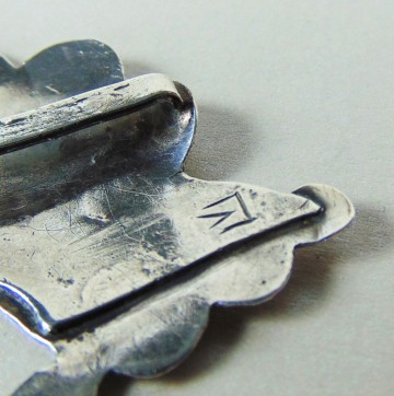 Antiek russische niello zilveren belt buckle riem gesp 7