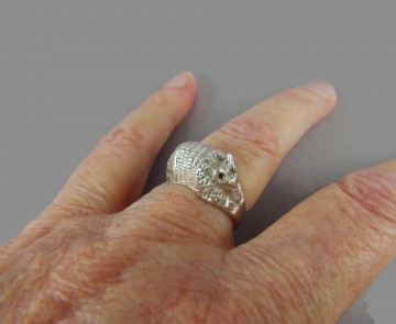 Armadillo zilveren ring 2