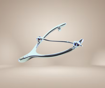 Ballou bab art deco zilveren wish bone geluk broche diamant beige achtergrond