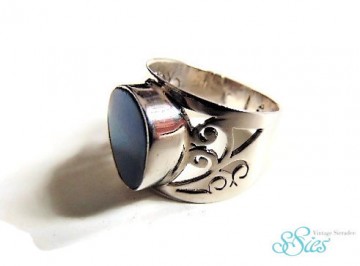 Bredeopengewerkteblauweopaalringzilver4