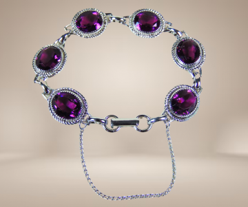 Danecraft schakelarmand paarse steen beige achtergrond 4