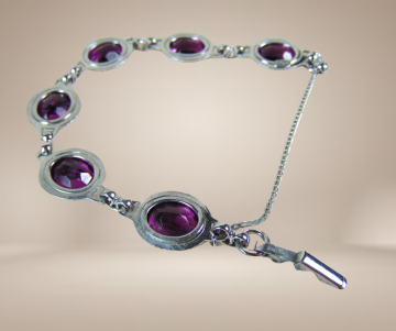 Danecraft schakelarmand paarse steen beige achtergrond 5