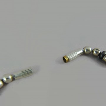 Edelstaal en zwart staal armband 4