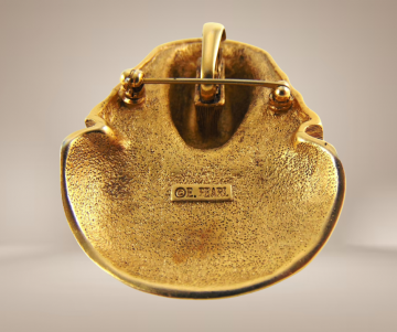 Erwin paul toetanchamon set ring broche hanger originele doos zakjes beige achtergrond 1