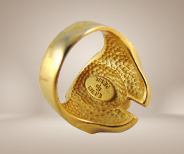 Erwin paul toetanchamon set ring broche hanger originele doos zakjes beige achtergrond 5