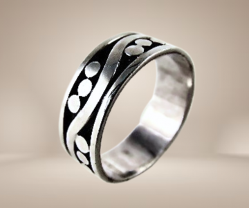 Golf en stip bandring beige achtergrond 2