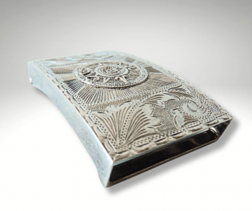 Grote 3d zilver mexico jcl maya kalender gesp pr 2