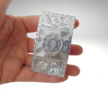 Grote 3d zilver mexico jcl maya kalender gesp pr 5