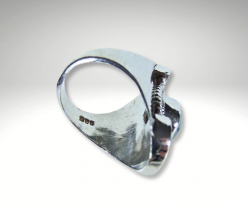 Grote brede hubei turquoise ring pr