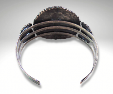 Grote native stijl cluster armband rood email pr 3