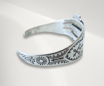Grote navajo cuff armband groene turquoise pr 1