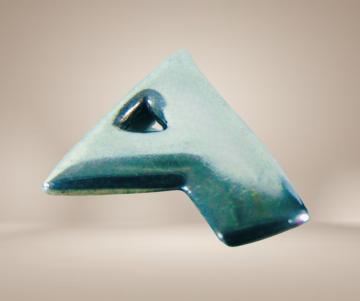 James avery zilver modernist design hanger y beige achtergrond