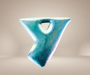 James avery zilver modernist design hanger y beige achtergrond 1