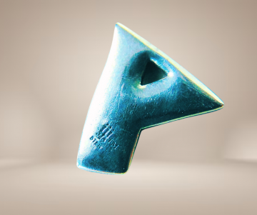 James avery zilver modernist design hanger y beige achtergrond 3