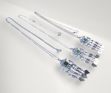 Kalavara kaunis koru finland zilver groene agaat hanger ketting pr 7