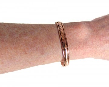 Koperen native armband cuff 1