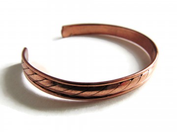 Koperen native armband cuff 3