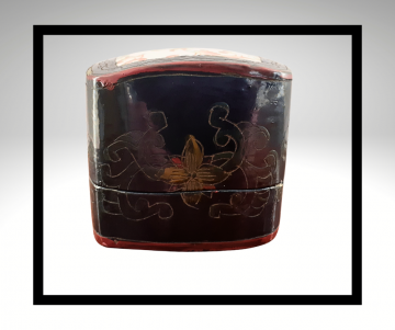 Lakdoos chinees porselein grijze overloop lijst 1