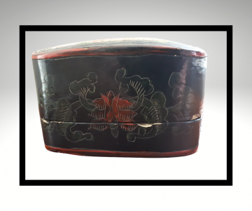 Lakdoos chinees porselein grijze overloop lijst 2