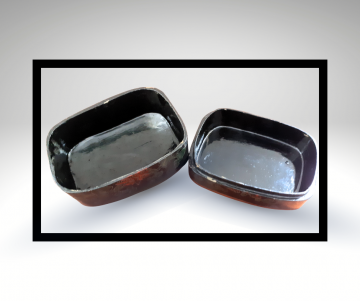 Lakdoos chinees porselein grijze overloop lijst 4