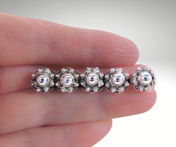 Lange 4 zeeuwse knoop broche zilver pr 4