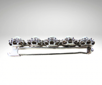 Lange 4 zeeuwse knoop broche zilver pr