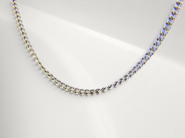Lange zilveren schakelketting pr3