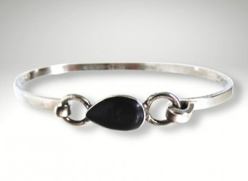 Mexico 925 taxco armband onyx druppel pr 4