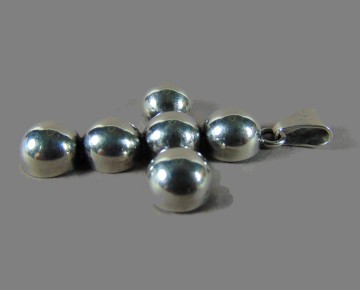 Modernistisch kruis zilver bollen hanger sc denmark  5