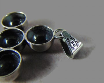 Modernistisch kruis zilver bollen hanger sc denmark  6