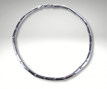 Modernistische bolle lange schakels ketting dk pr 1