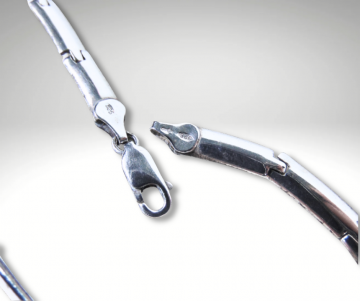 Modernistische bolle lange schakels ketting dk pr 2