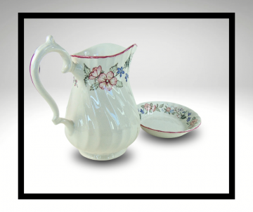 Myott meakin spring fields kleine lampet kan fruitkan grijze overloop lijst 2