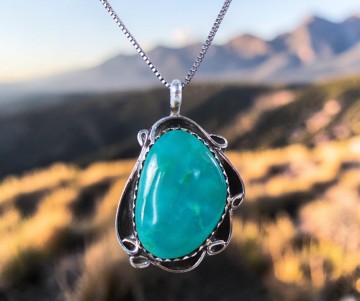 Navajo turquoise hanger ketting pr prairie