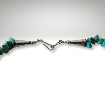 Navajo turquoise nugget ketting pr 1