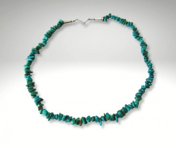 Navajo turquoise nugget ketting pr