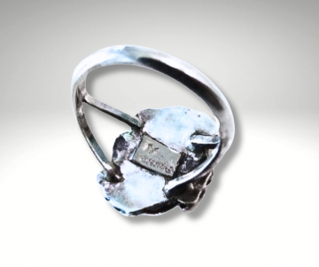 Navajo zilveren ring koraal pr