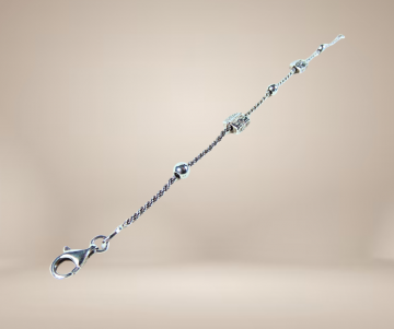 Nicole preziosi arezzo huisjes zilveren armband beige achtergrond 2